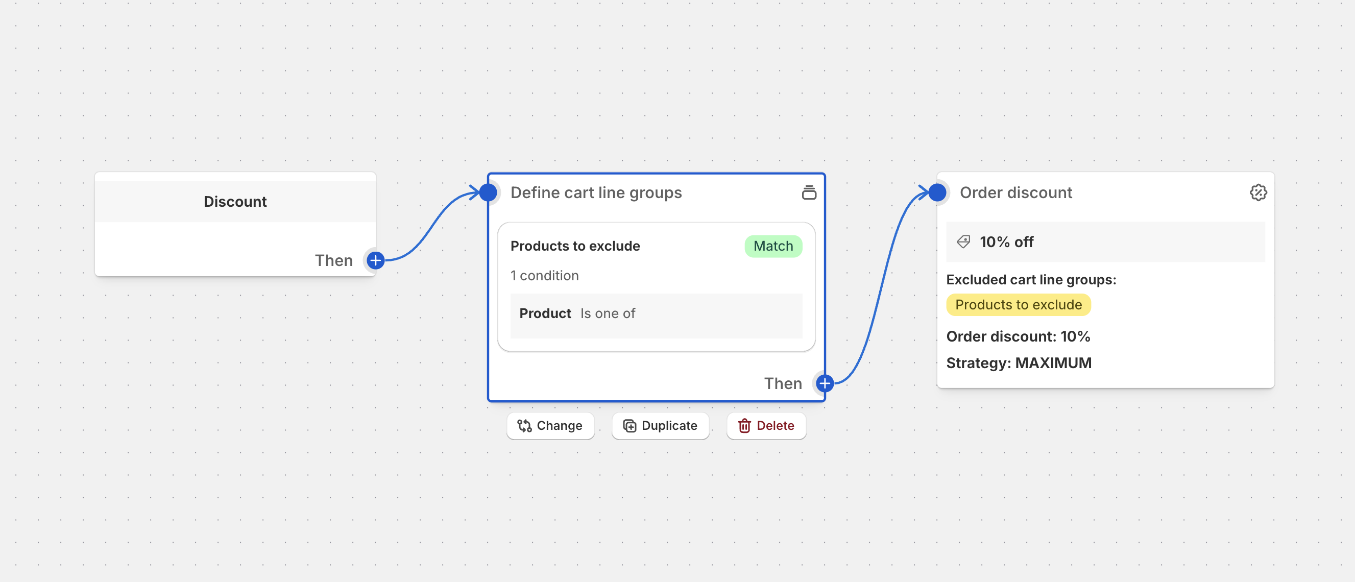 Exclude Products from Discount Configuration Flow